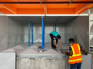 FRP water tank maintenance