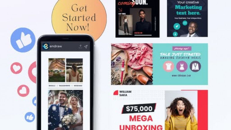 Use Free Social Media Templates by enDraw