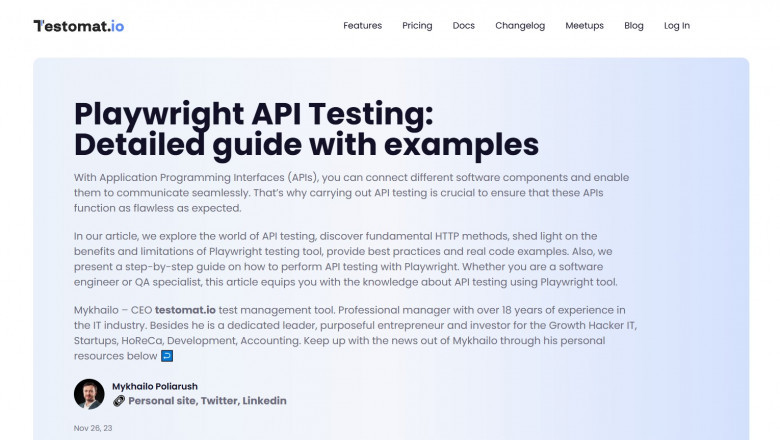 Playwright API Testing Example: Comprehensive Guide to Powerful API Automation