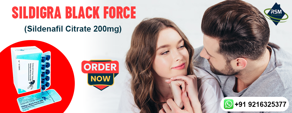 An Oral Medication to Raise Sensual Performance With Sildigra Black Force