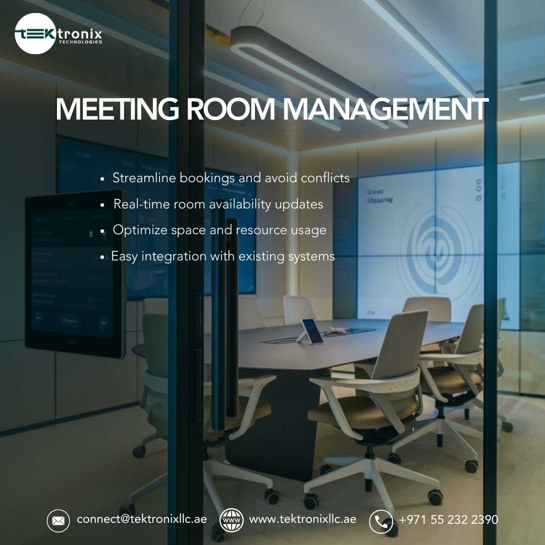 Streamline Your Meetings: Innovative Meeting Room Management Solutions in UAE