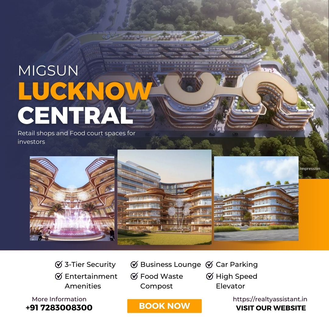 Book retail shops and Food Courts in Lucknow – Migsun Lucknow Central