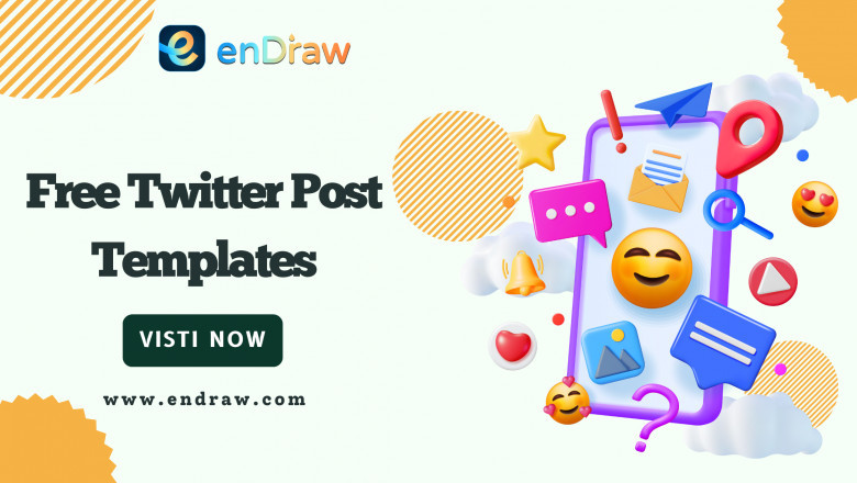 Free Twitter Post Templates from enDraw: Design-Free Stunning Tweets