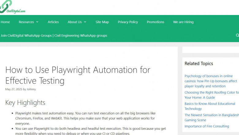 How to Use Playwright Automation for Effective Testing